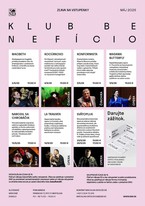 Beneficio klub, 2025, májová ponuka predstavení