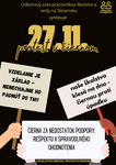 Plagát Protest v čiernom
